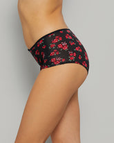 LA SENZA PRINTED BOYSHORT TRENDY ULTRASOFT PANTIES WITH A BOW QT6O / S